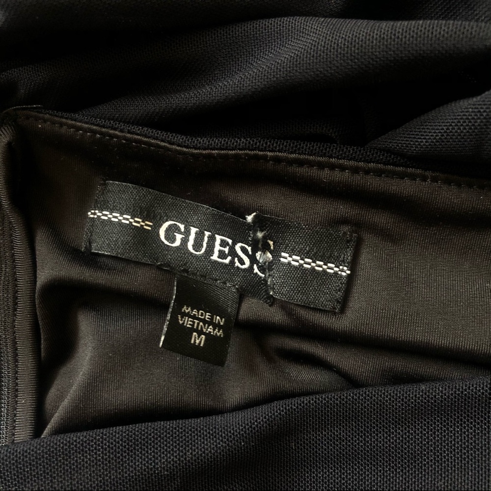 Guess Black Stretchy Ruched Pencil Skirt - Picture 6 of 8